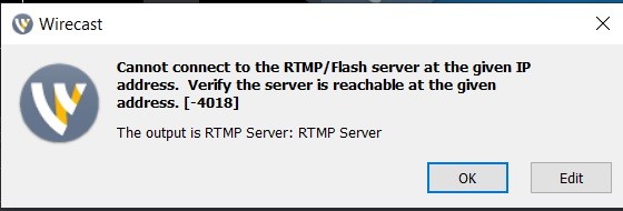 rtmp server error