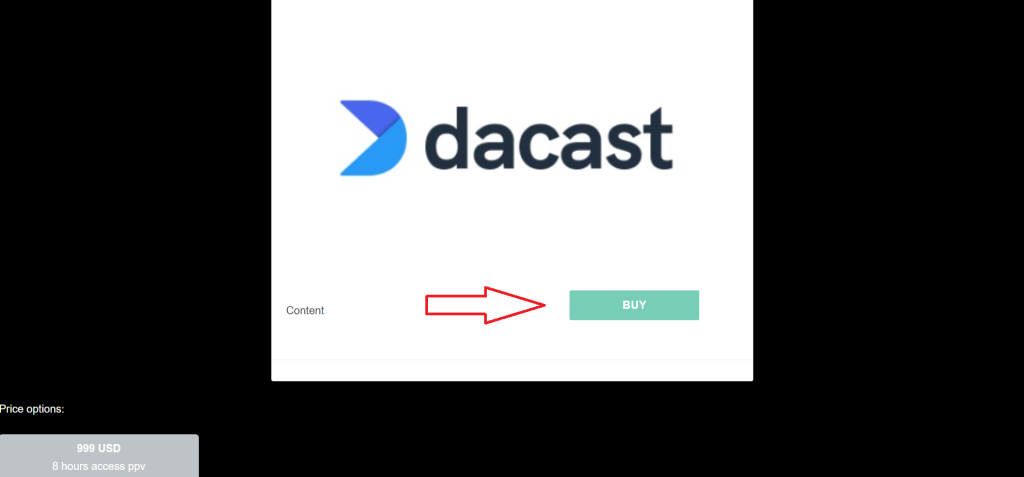 Dacast Buy Button 