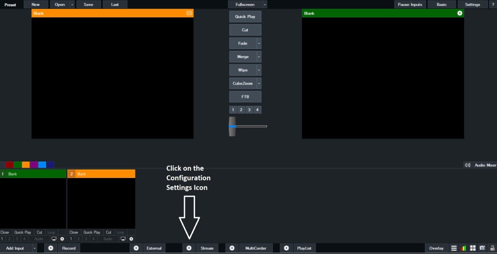 Dacast Encoder Setup Guide - vMix settings Configuration