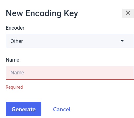 Dacast Encoder API New encoding key