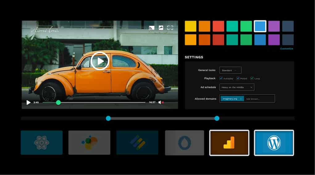 flowplayer html5 video player